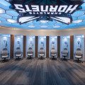 Solid surface lockers for the Charlotte Hornets