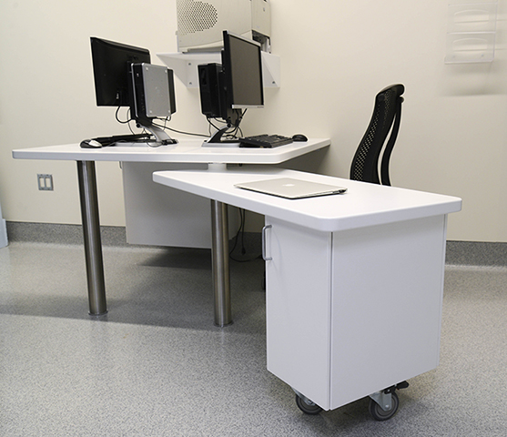 Shield's OR documentation stations aid in boosting OR efficiency and sanitation.